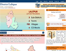 Tablet Screenshot of districtlalitpur.com